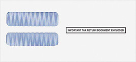 1000 Double Window Envelope for laser 3-up W2&#39;s with 1/2&quot; perf | Item #E... - $221.56