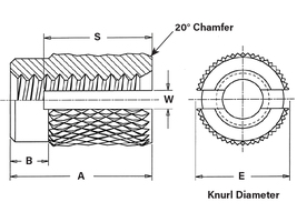 3000pcs PPB-440-2 Press In Threaded Inserts Brass Thru-Threaded Insert Nuts PCB image 3