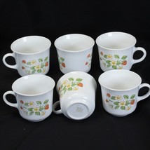 Corelle Strawberry Sundae Cups 3&quot; Tall Lot of 6 - $255.55 MXN
