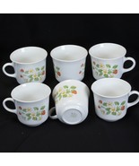 Corelle Strawberry Sundae Cups 3&quot; Tall Lot of 6 - $255.55 MXN