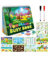 Dinosaur Toys for Kids 3-5, My Preschool Busy Book Montessori Toys for 3... - $28.73
