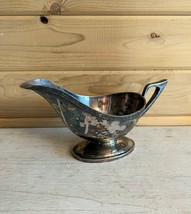 Silver Plate Creamer Pour Andover Hall Triple Plate Vintage Antique - £19.55 GBP