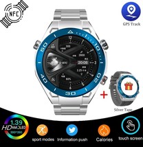 NFC ECG+PPG Bluetooth Call GPS Tracker Motion Fitness Men&#39;s Smart Watch  - £51.57 GBP+