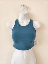 Nwt Lululemon Capb Teal Blue Everlux Wunder Train Long Line C/D Cup Bra 6 - £58.14 GBP