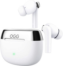 OGG K6 Wireless Earbuds ANC Bluetooth Earphones Active Noise Cancelling White - £21.91 GBP