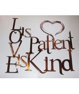 Love is Patient Love is Kind Metal Wall Art 13&quot; x 14&quot; - $37.03