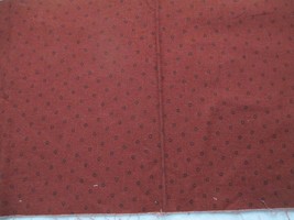 Fabric NEW Concord Tiny Black Circle on Crimson Red 41&quot; x 7-1/2&quot; to Quilt Sew $3 - £2.39 GBP