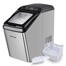 Countertop Nugget Ice Maker Machine, Crunchy Chewable Ice Maker 29Lbs/24... - £538.30 GBP