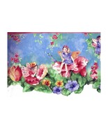Little Angels Red Blue Flowers NGB76796 Wallpaper Border - £13.36 GBP