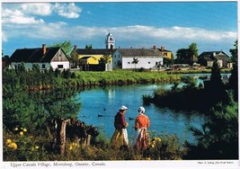 Postcard Guides Feeding Ducks Upper Canada Village Morrisbburg Ontario - $2.86