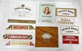 Lot 10 Antique Cigar Box Tobacco Labels Queen Seal US Club House Tampa C... - $14.36