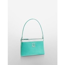 Calvin Klein Women Green White Label Hailey Capacity Wristlet Bag-Sea Color - £43.24 GBP