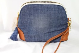 Clutch Bag (new) CLUTCH BAG - GIRLS GETAWAY - DENIM BLUE W/ ZIPPER - £11.12 GBP