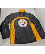 Pittsburgh Steelers M Coat NFL Reebok Full Zipper Jacket Fleece READ DES... - £12.10 GBP