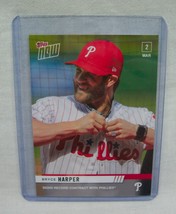 Topps Now Bryce Harper Philadelphia Phillies First Trading Card ST-3 Mint New - £13.06 GBP