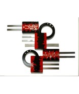 Royal Red and Black Wall Sculpture,contemporary modern wall art, Wood Sc... - $155.93