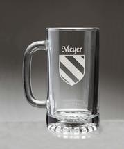 Meyer Irish Coat of Arms Glass Beer Mug (Sand Etched) - £22.33 GBP