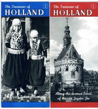 2 Treasures of Holland Brochures &amp; 3 Other Holland Travel Brochures 1950&#39;s - £21.87 GBP