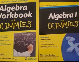 Algebra for Dummies lot of 2 books - $23.75