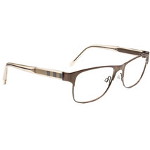 Burberry Eyeglasses B 1289 1212 Brown/Clear&amp;Plaid Rectangular Italy 55[]... - $89.99