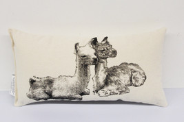 Llama Pair Decorative Pillow Small - £19.93 GBP