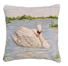 Swan in Lake Decorative Pillow - £110.16 GBP