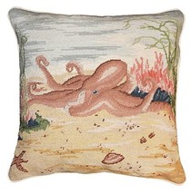 Octopus 18 x 18 Needlepoint Pillow - £109.77 GBP