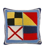 Nautical Love 18x18 Hooked Pillow - £47.96 GBP