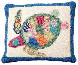 Patchwork Sea Turtle Decorative Pillow - £47.96 GBP