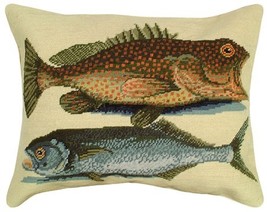 Two Fish Decorative Pillow - £111.28 GBP