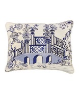 Blue Bridge 16x20 Needlepoint Pillow - £112.27 GBP