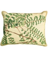 Fern - Helene Verin 16x20 Needlepoint Pillow NCU-110 - £112.59 GBP