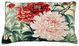Double Peonies Decorative Pillow - £143.88 GBP