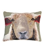 Sheep Face 16x20 Needlepoint Pillow - £109.98 GBP