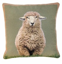 Standing Sheep 18x18 Needlepoint Pillow - £111.90 GBP