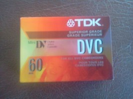 TDK DVC Superior Grade Mini 60 Minutes. New Sealed In Package.  - $6.93