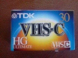  TDK VHS-C TC-30HG Ultimate Camcorder Compact Video Cassette TAPES   - £5.62 GBP
