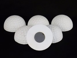 Half-Golf Ball Shaped Stress Relief Toy Magnetic Memo Holder, Lot of 6 ~ #SB-558 - £7.79 GBP