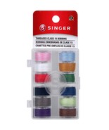 SINGER Transparent Plastic Class 15 Bobbins - Threaded-12/Pkg - $13.11