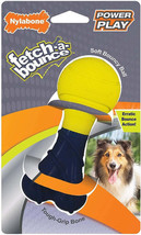 Nylabone Power Play Fetch A Bounce Rubber Dog Toy - Interactive Dual-Sided Dog T - £8.56 GBP+