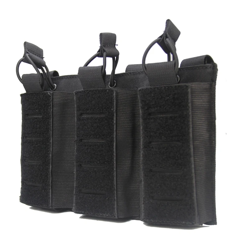 Molle Mag Pouch  Magazine Bag  Open-Top Triple Mag Pocket Holder Carrier... - $46.77 CAD