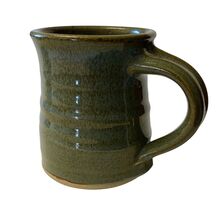 Studio Art Pottery Mug Stoneware Green Blue 12 Oz Darris Dietz Portland ... - $16.56 CAD