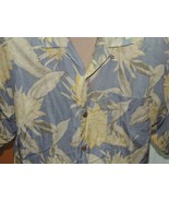 Men&#39;s XL Tommy Bahama Short Sleeve Hawaiian Shirt 100% Silk BLUE GREEN t... - $272.75 MXN