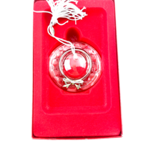 Lenox Christmas Ornament Milliner&#39;s Hat Crystal Silver Plate Germany - $24.69