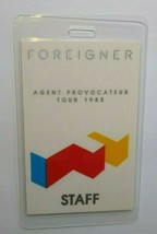 Foreigner Agent Provocateur Backstage Pass Original 1985 Rock Music Concert Tour - £14.88 GBP