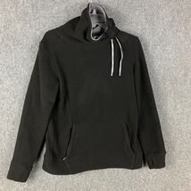 Roxy Fleece Women&#39;s Large Pullover Black Drawstring Adults L - $26.51 CAD