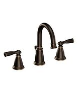 Moen WS84924BRB sBanbury Two-Handle High Arc Bathroom Faucet, Mediterran... - $246.00