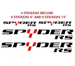 For Set 4Pcs CAN-AM Spyder Rs Sticker Decal 6&quot; - 13&quot; - £82.26 GBP