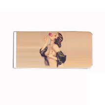 Metal Money Clip Cash Bills Credit Card Holder Pin Up Girl D 10 Vintage ... - $11.83