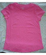 Wonder Nation Girls Essential T Shirt X-LARGE (14-16) Pink Fade Resistant - $13.75 CAD